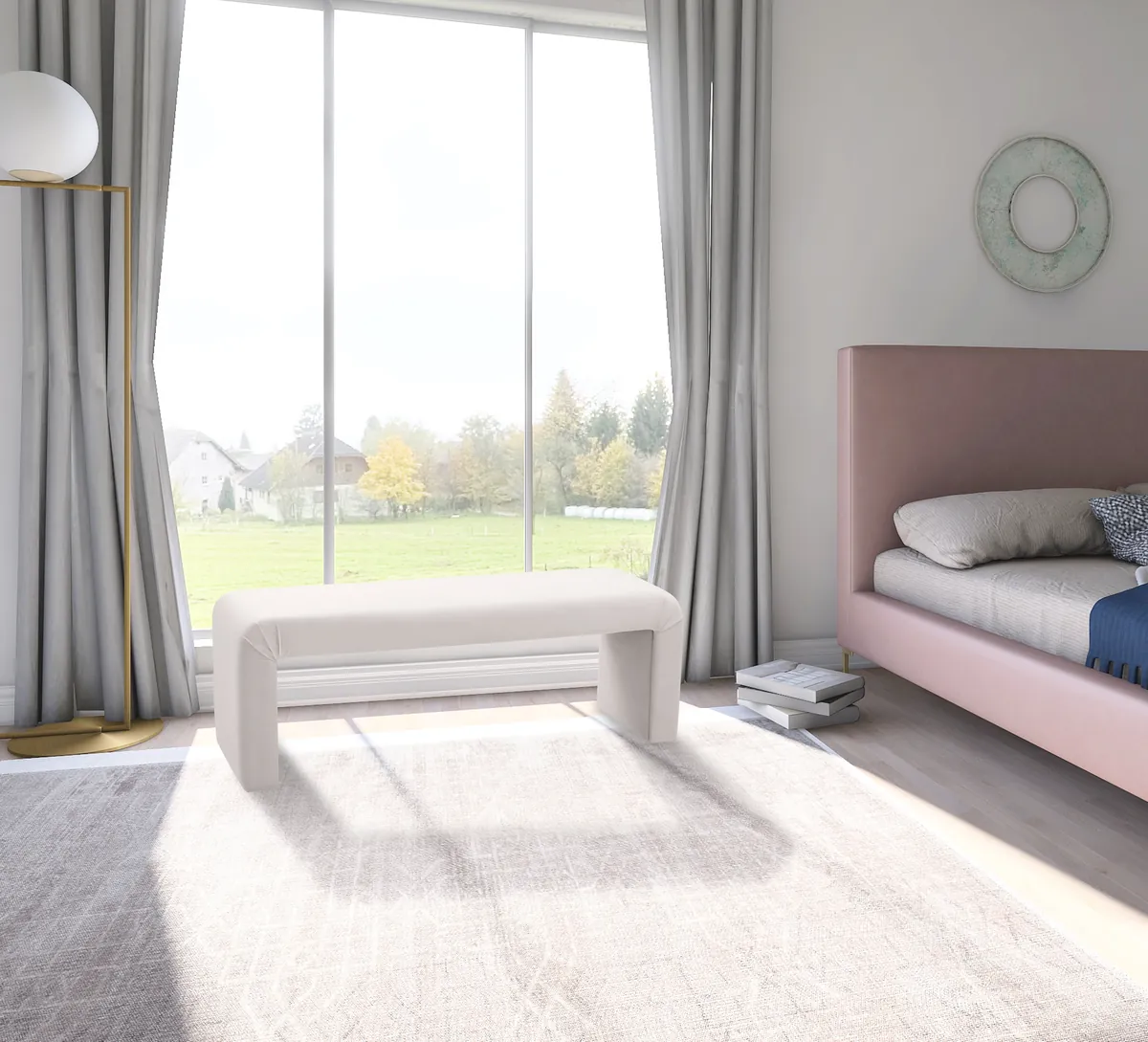 Minimalist - Bench - Cream - View 2