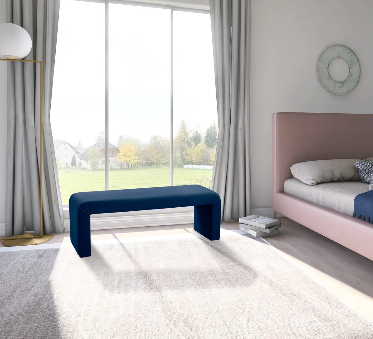 Minimalist - Bench - Navy - View 2