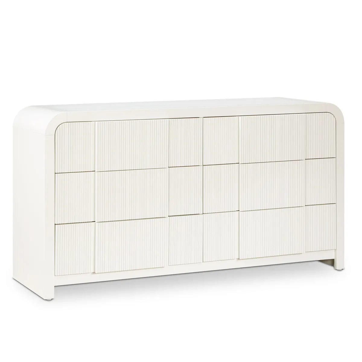 Fluted - Dresser - Cream