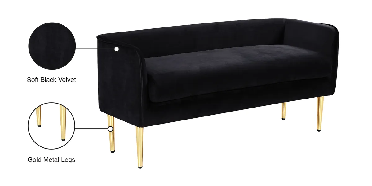 Audrey - Bench - Black