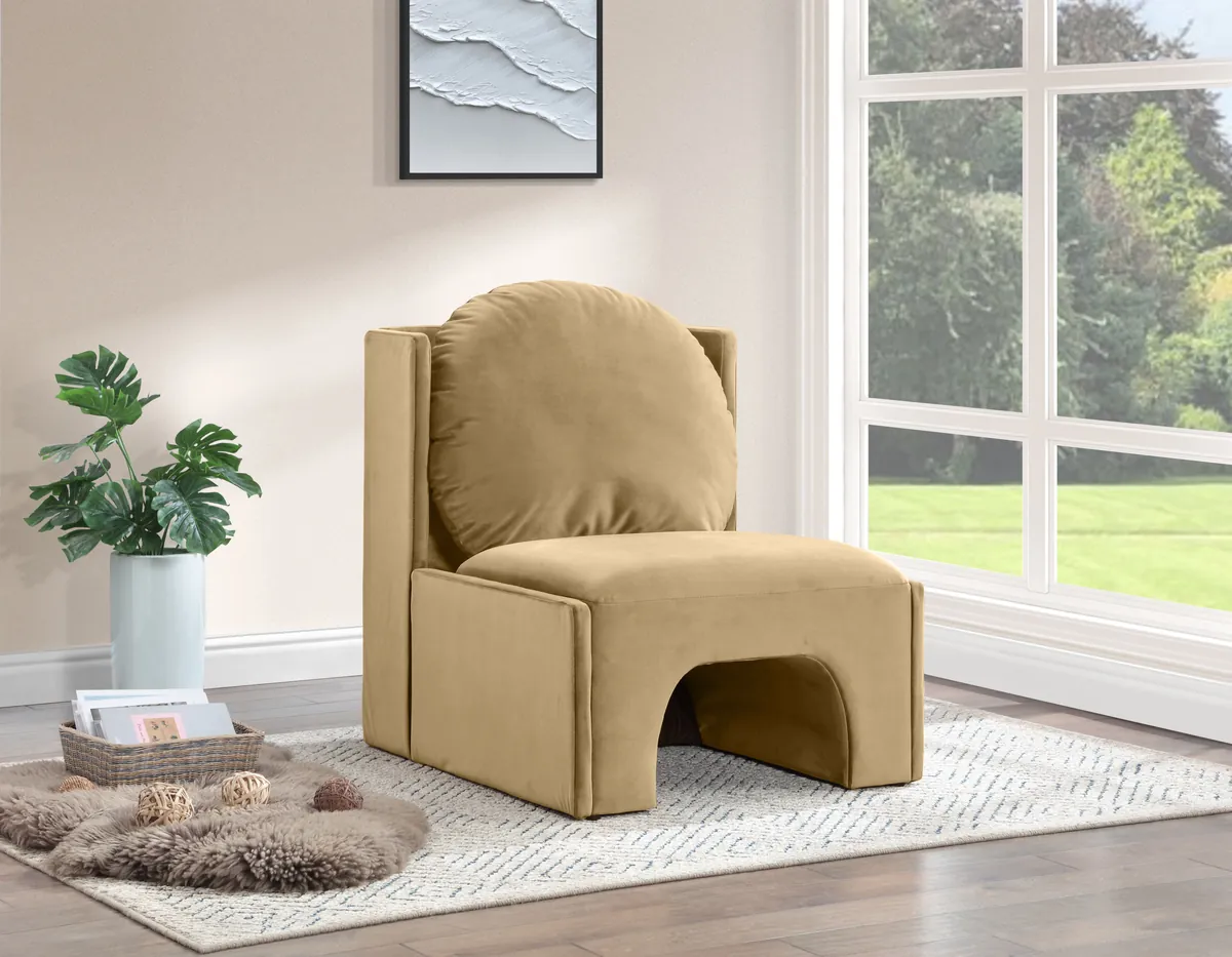 Sigma - Accent Chair - Camel - View 2