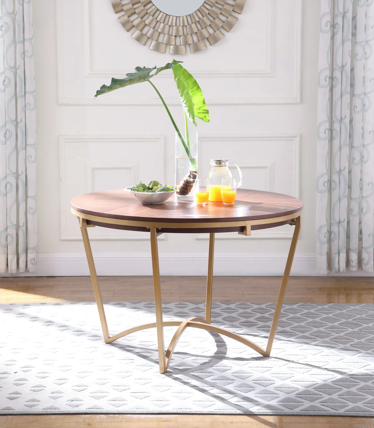Eleanor - Dining Table - Gold - Iron - View 2