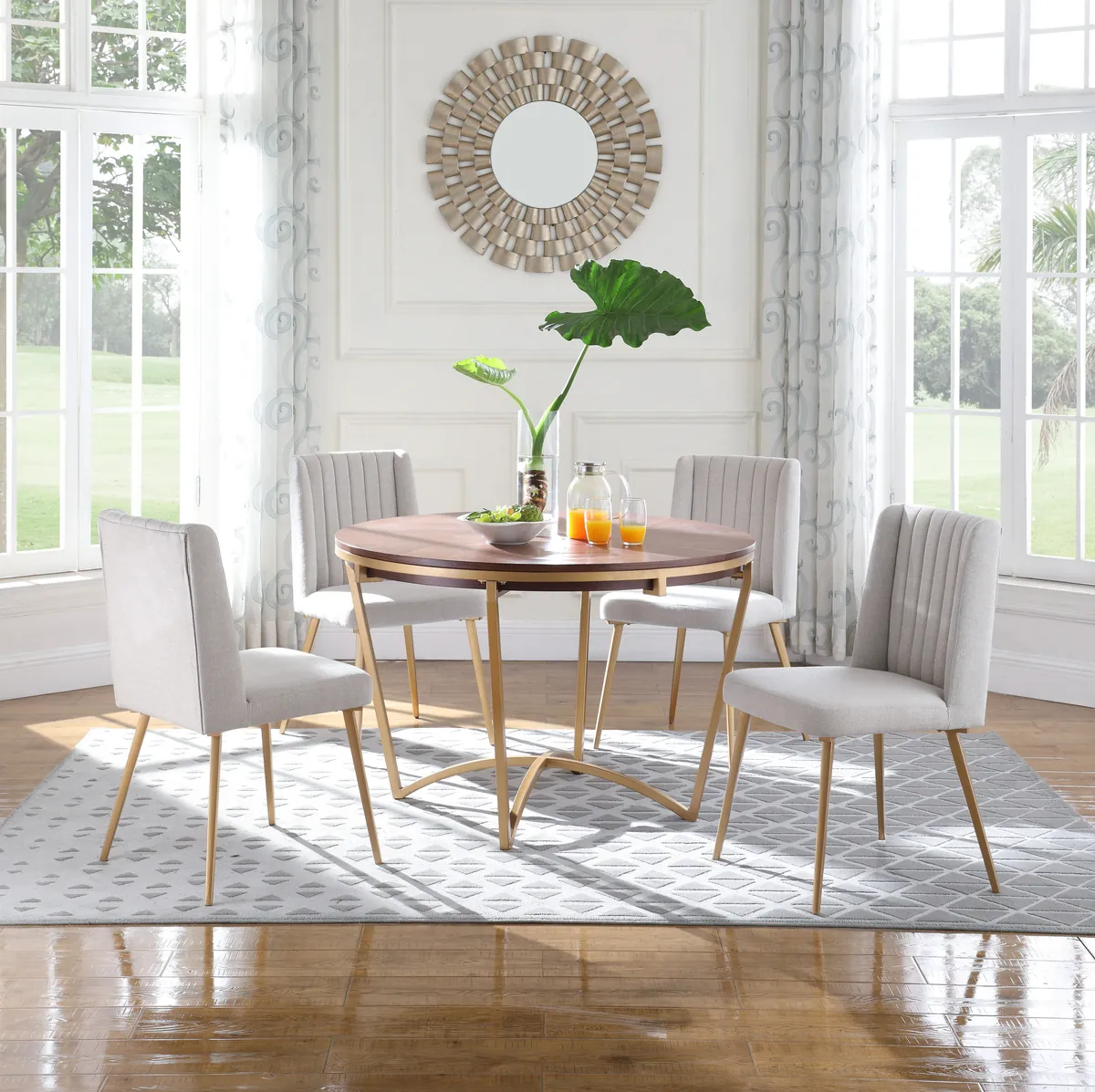 Eleanor - Dining Table - Gold - Iron