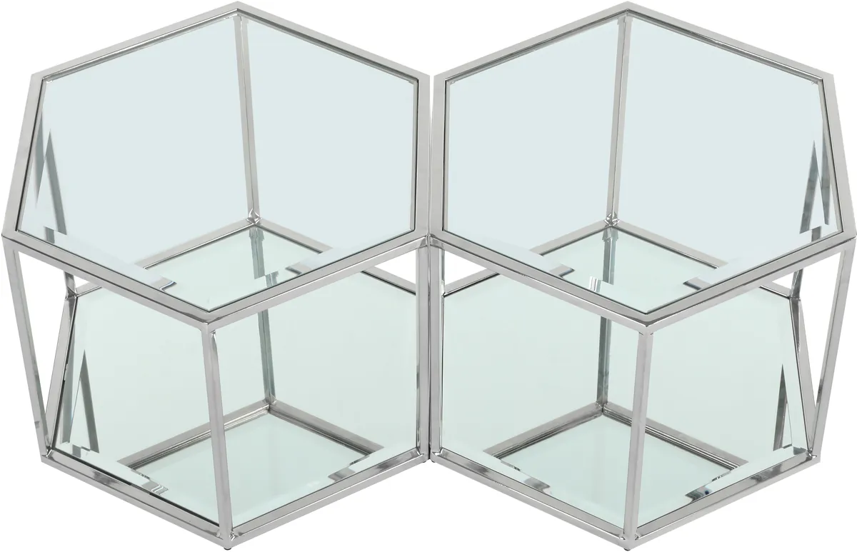 Sei - Coffee Table 2 Piece - Pearl Silver