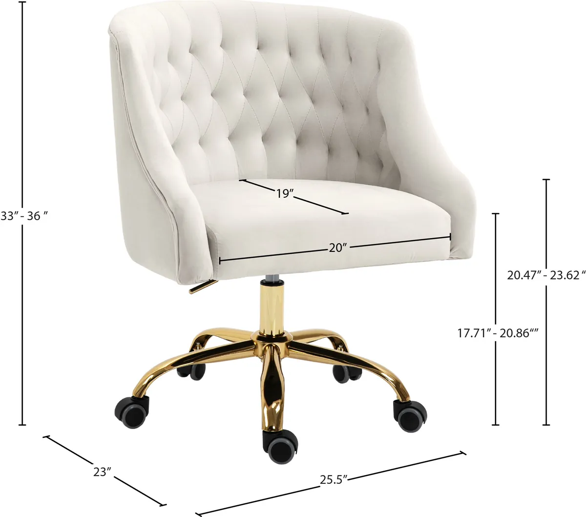 Arden - Office Chair - Cream