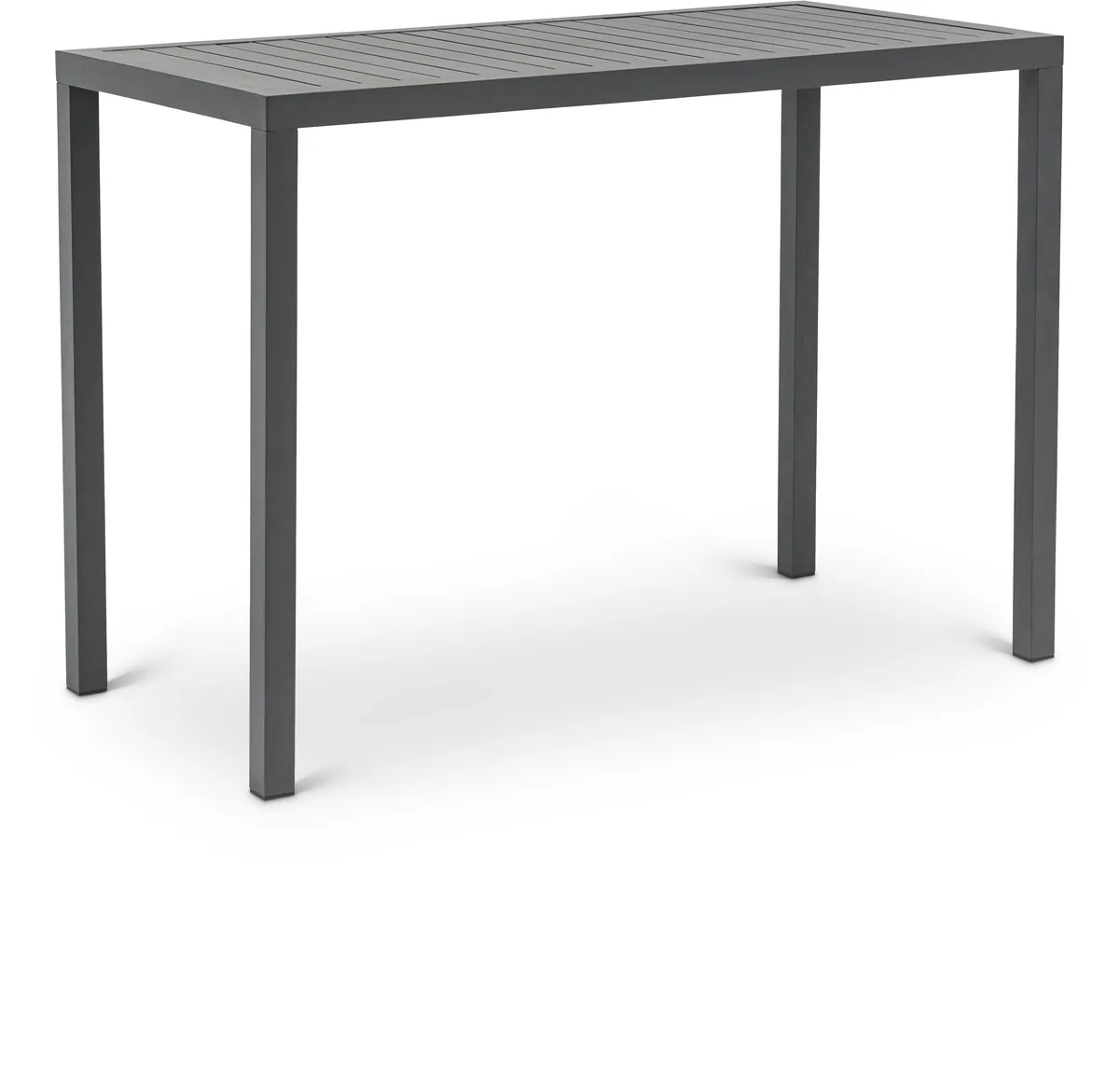 Maldives - Patio Rectangle Bar Table - Gray