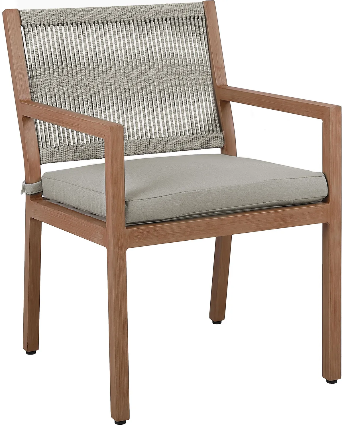 Maui - Water Resistant Outdoor Patio Dining Arm Chair (Set of 2) - Gray