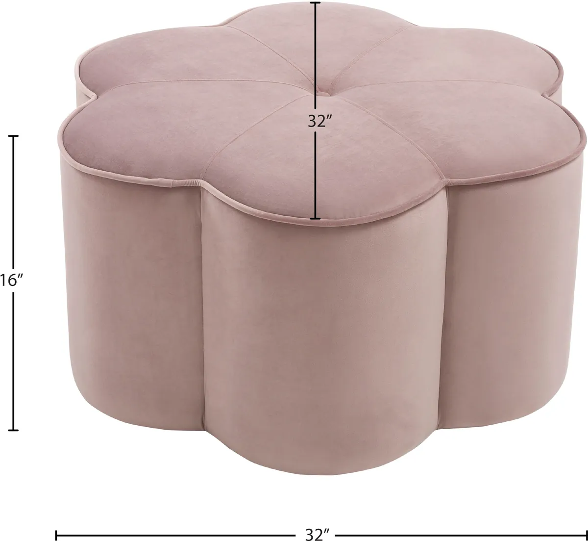 Daisy - Ottoman - Pink