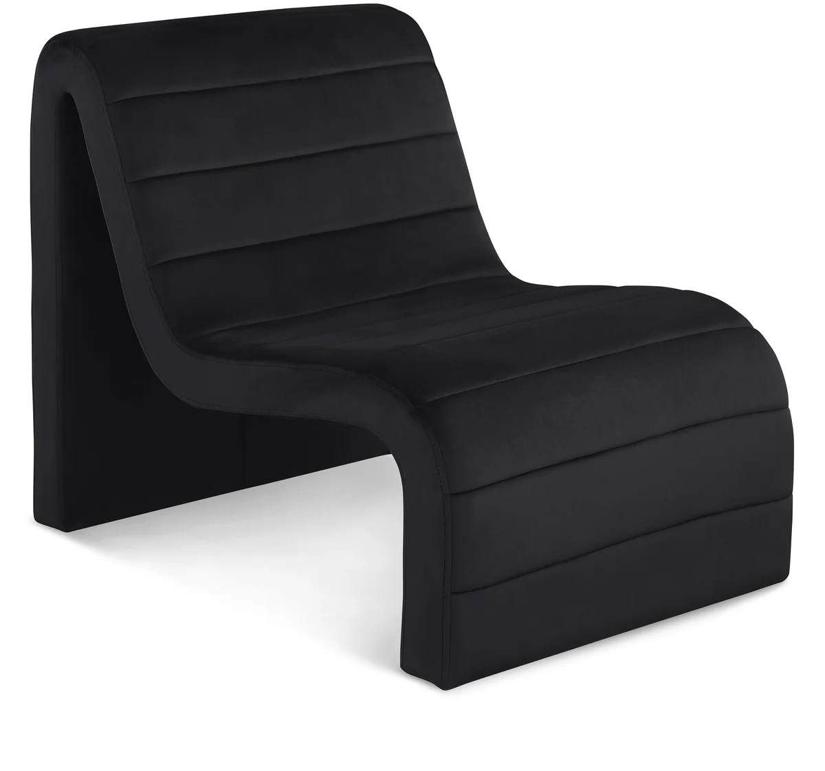 Ivy - Velvet Accent Chair - Black