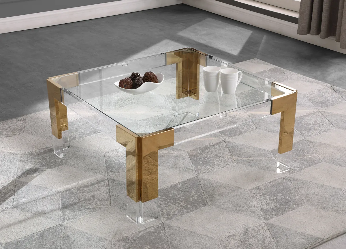 Casper - Coffee Table - Rich Gold - Steel - View 2