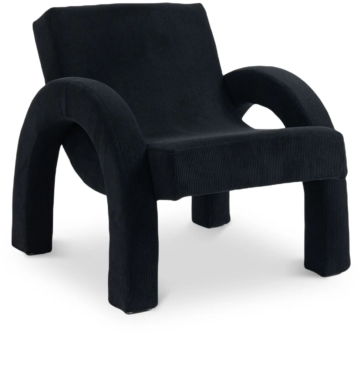 Corduroy - Accent Chair - Black
