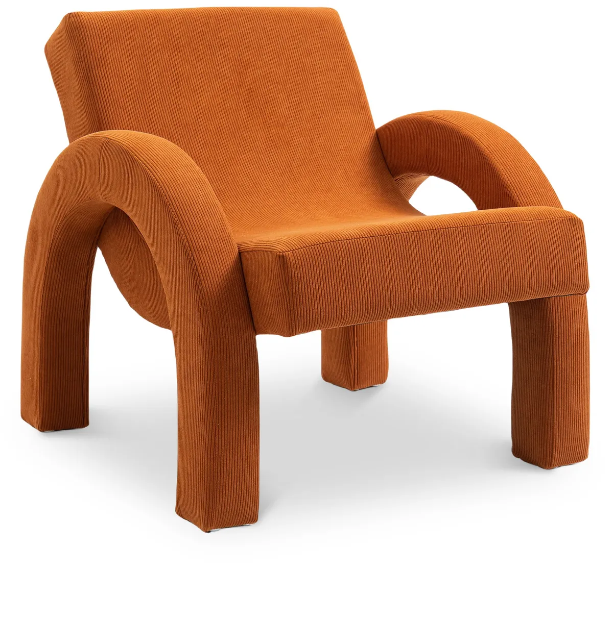 Corduroy - Accent Chair - Cognac