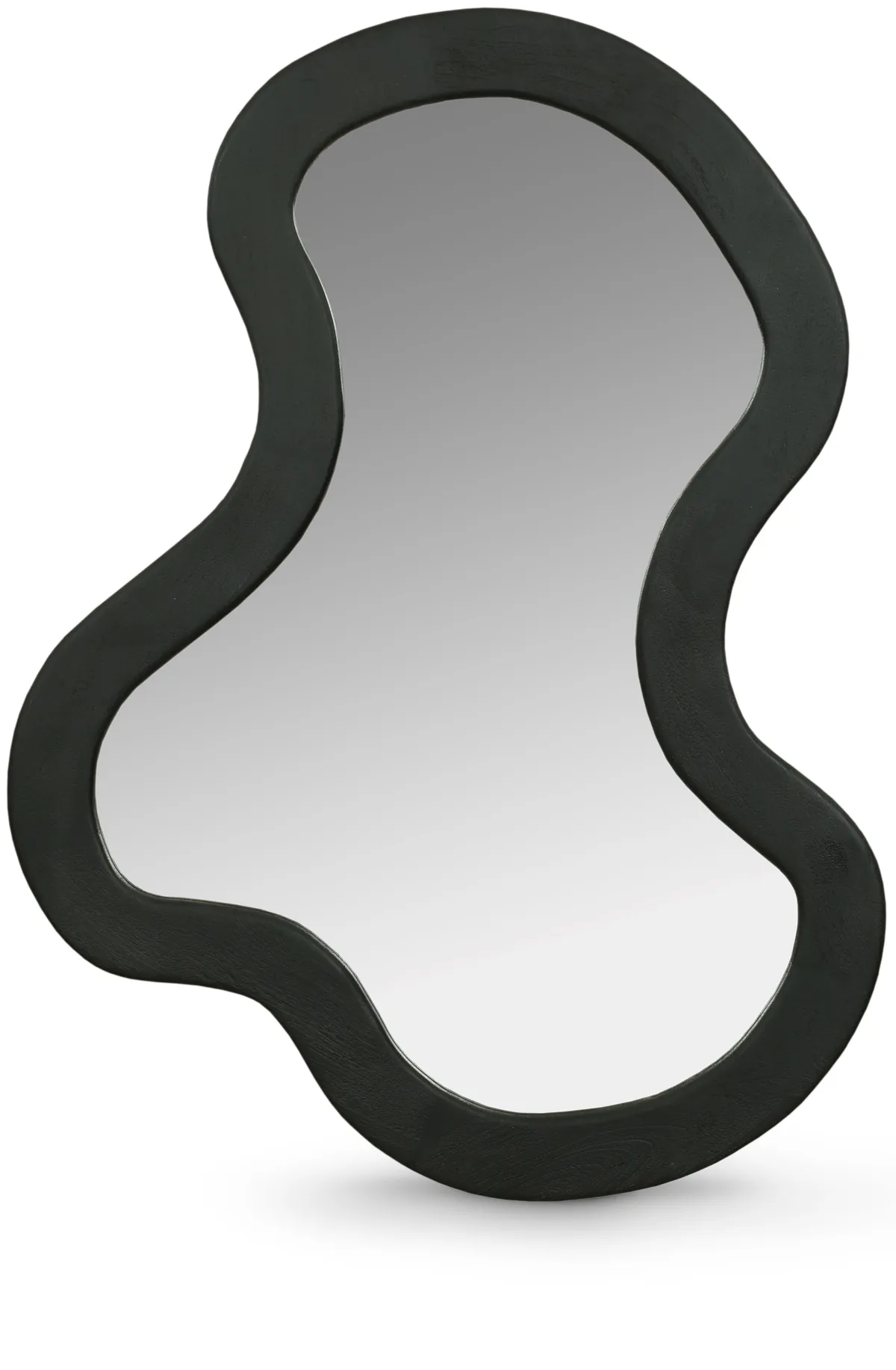 Oblique - 38" Mirror - Wood - Black
