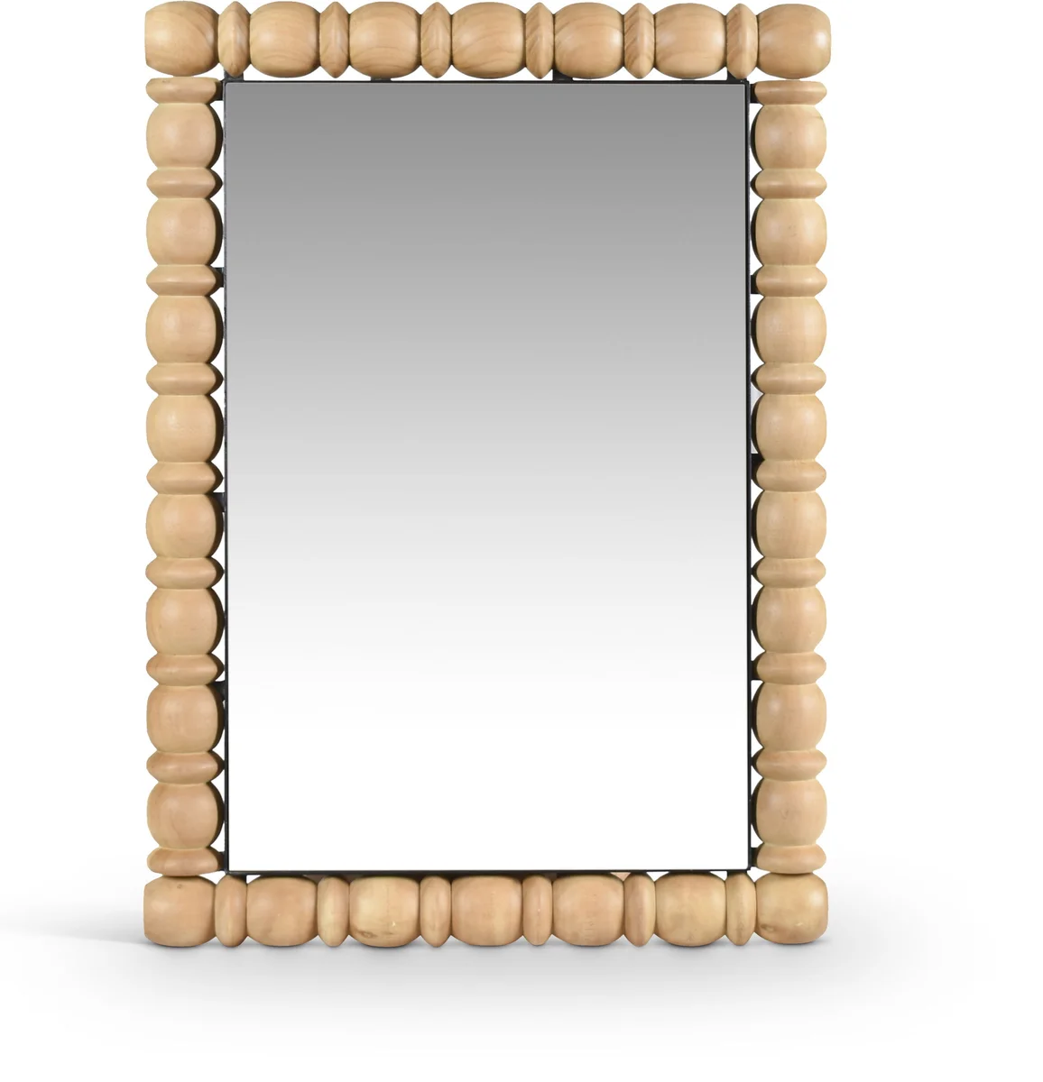 Aubrey - Wood Natural Oak Mirror - Bleached