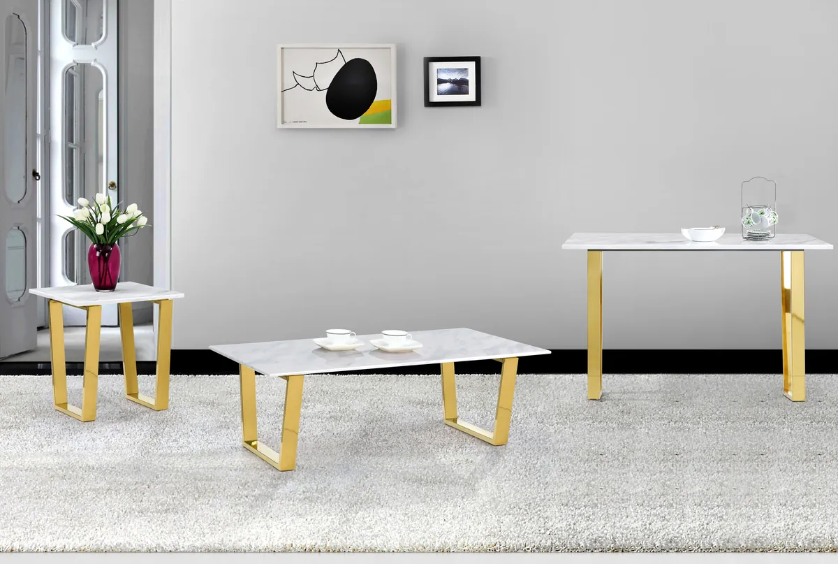 Cameron - End Table - Gold - View 2