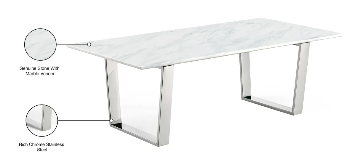 Carlton - Coffee Table - Pearl Silver