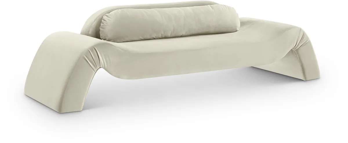 Austin - Velvet Sofa - Cream