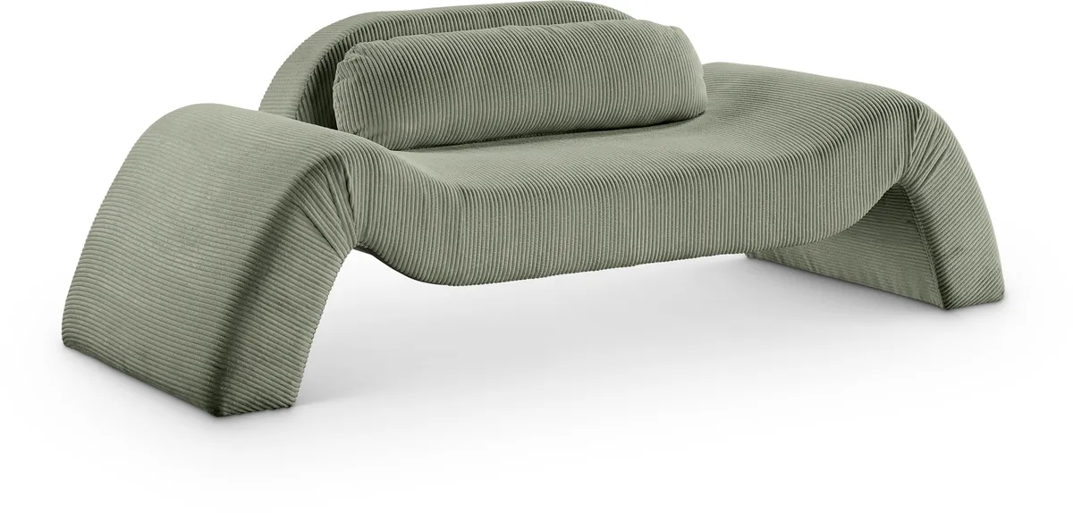 Austin - Corduroy Loveseat - Green