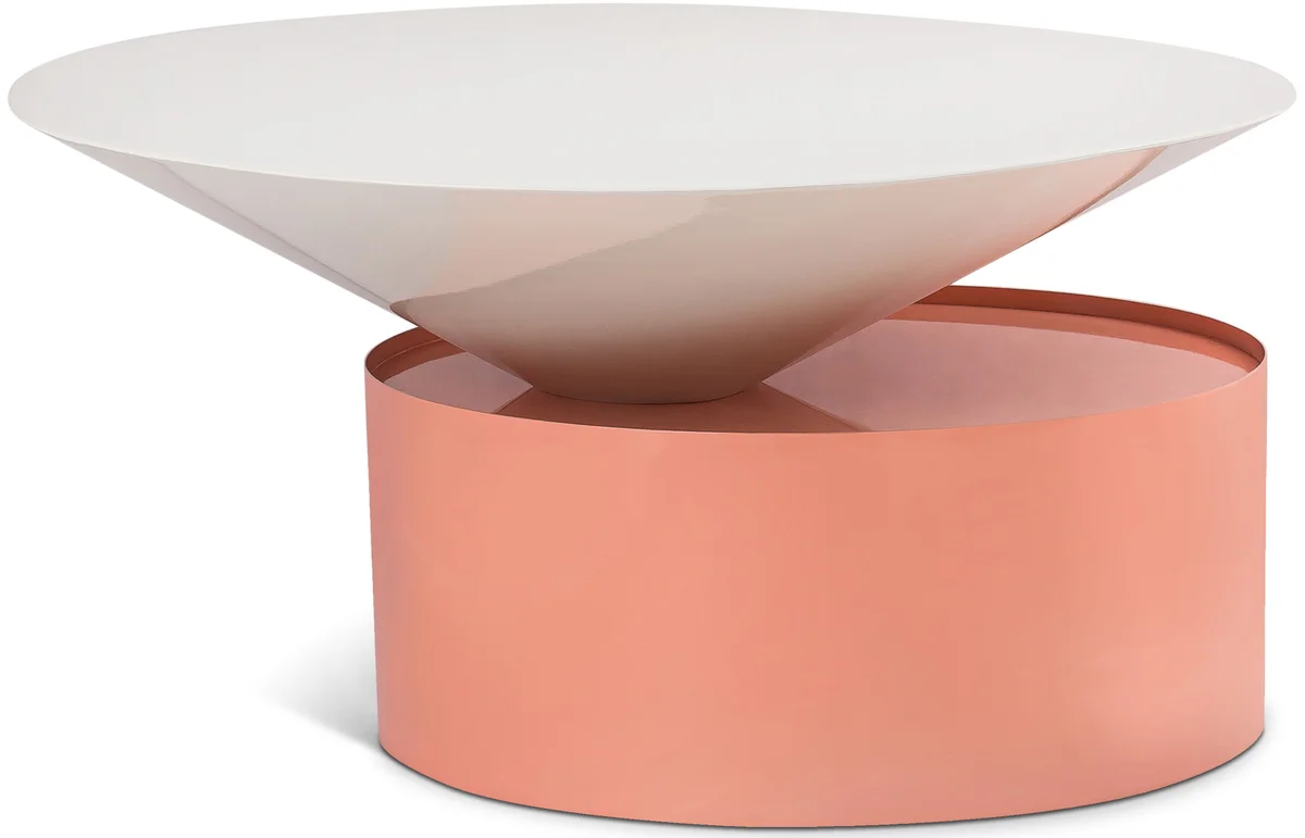 Damon - Coffee Table - Pink - Metal