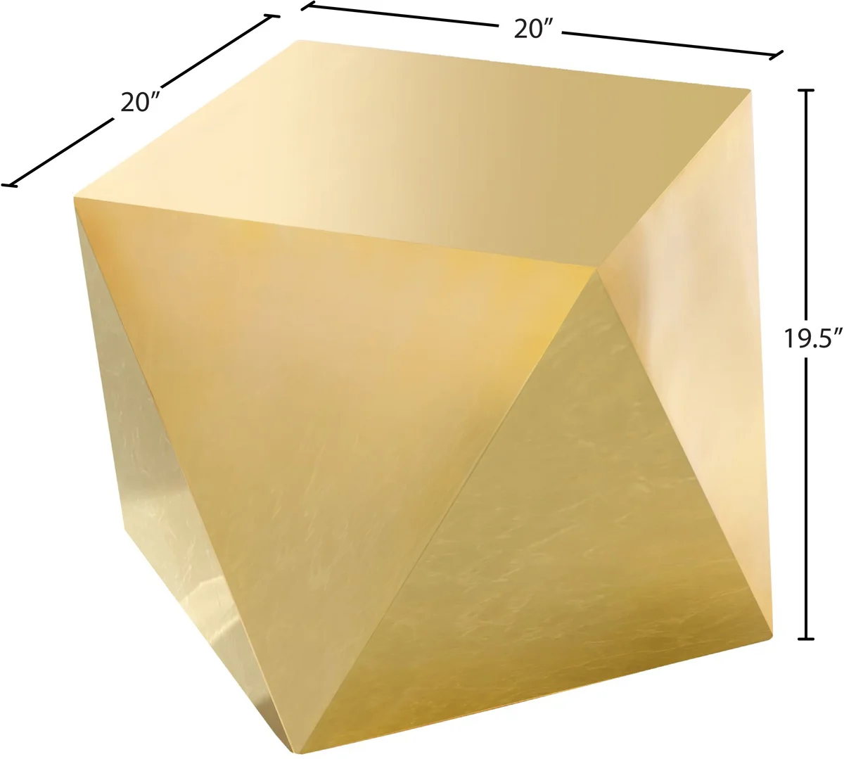 Gemma - End Table - Gold