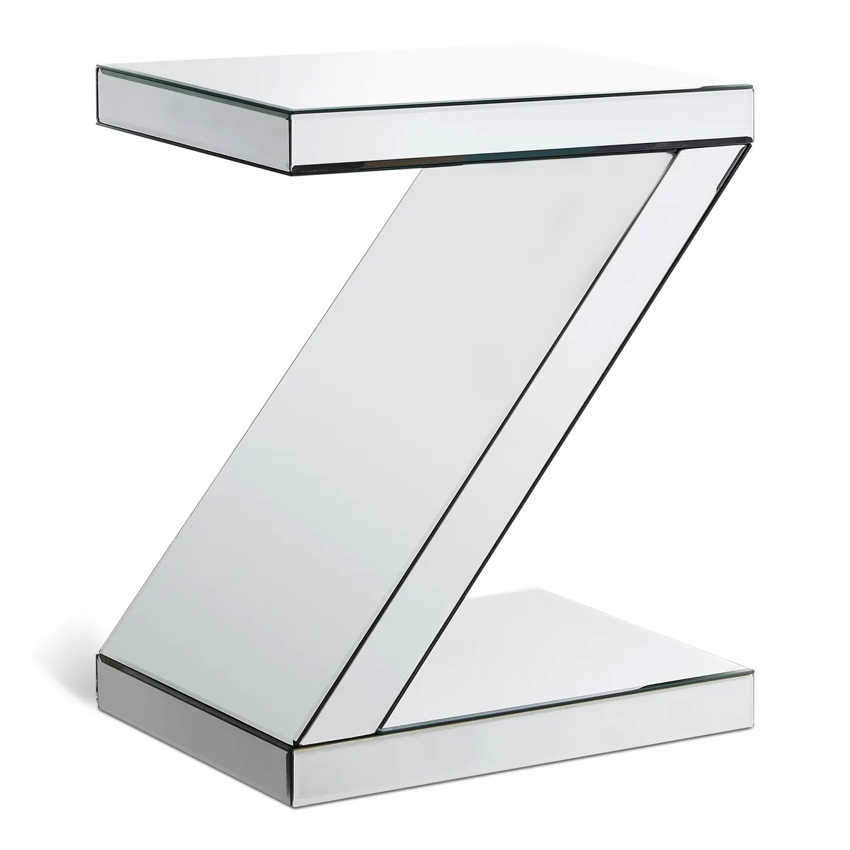 Zee - End Table - Pearl Silver