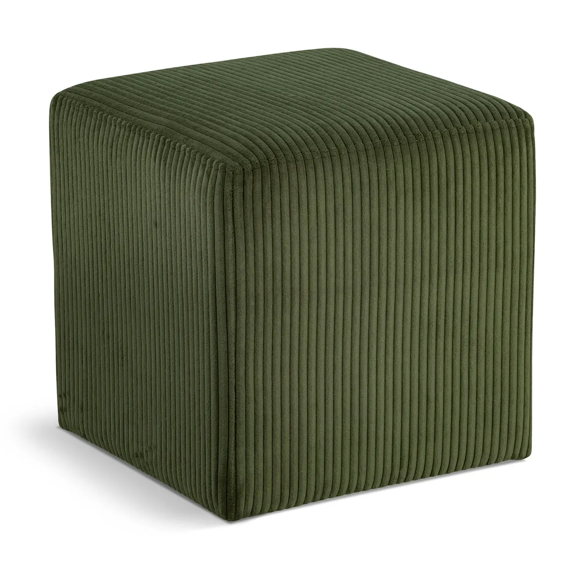 Roy - Microsuede Ottoman / Stool - Green