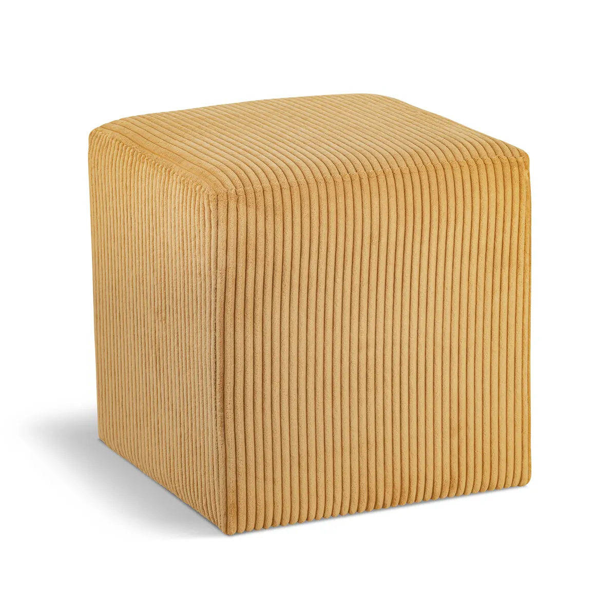 Roy - Microsuede Ottoman / Stool - Yellow