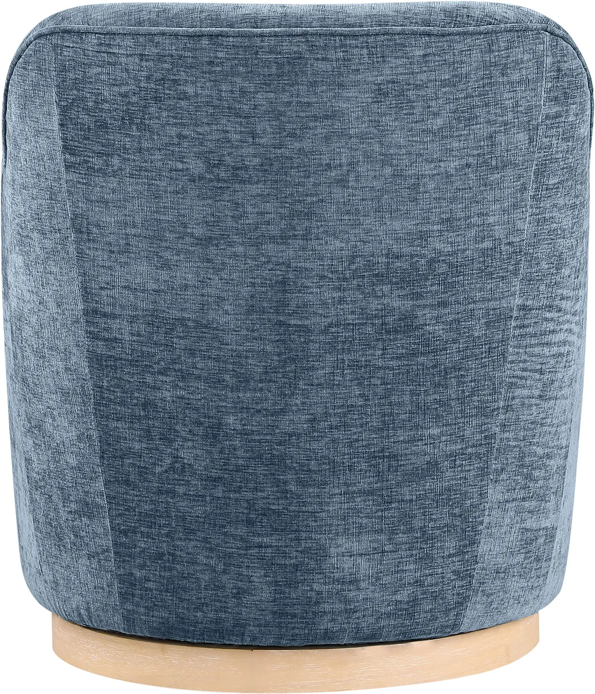 Clarita - Chenille Swivel Accent Chair - Light Blue - View 2