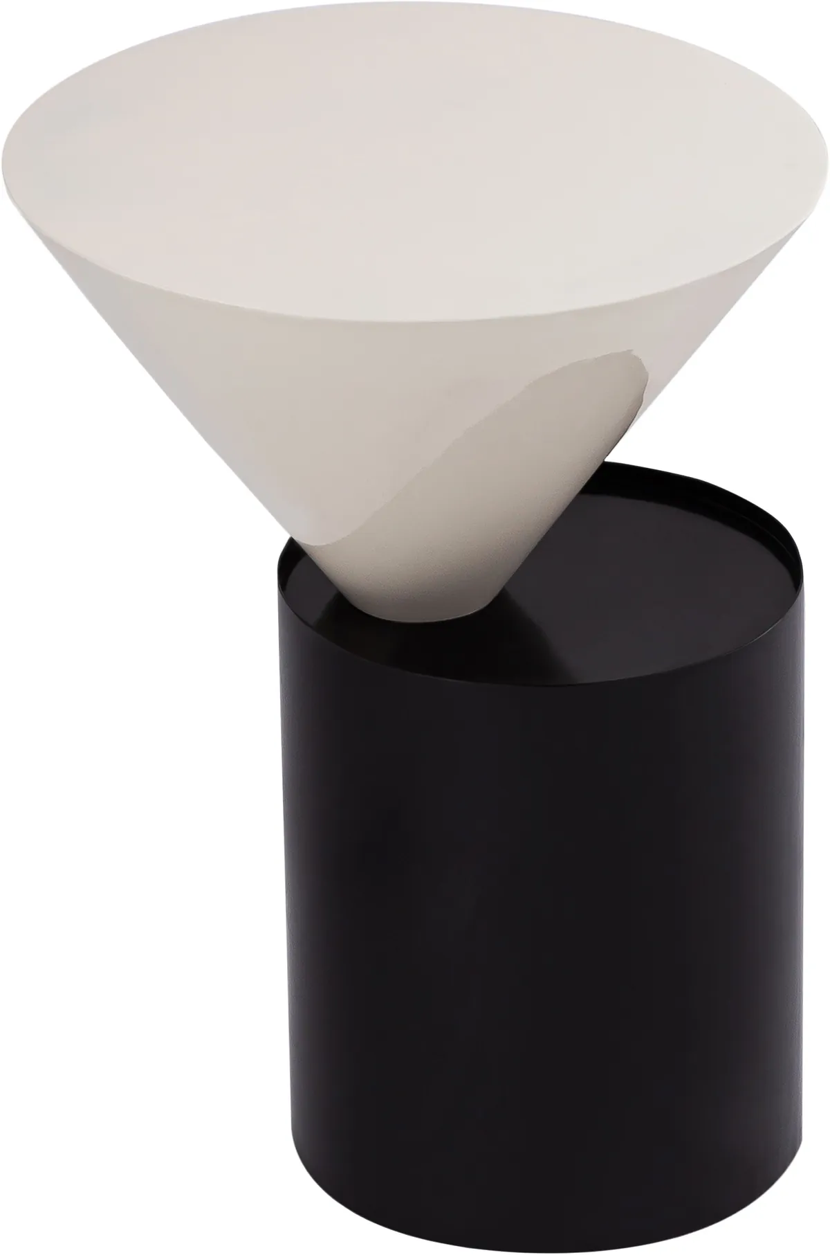 Damon - End Table - Matte Black - Metal - View 2