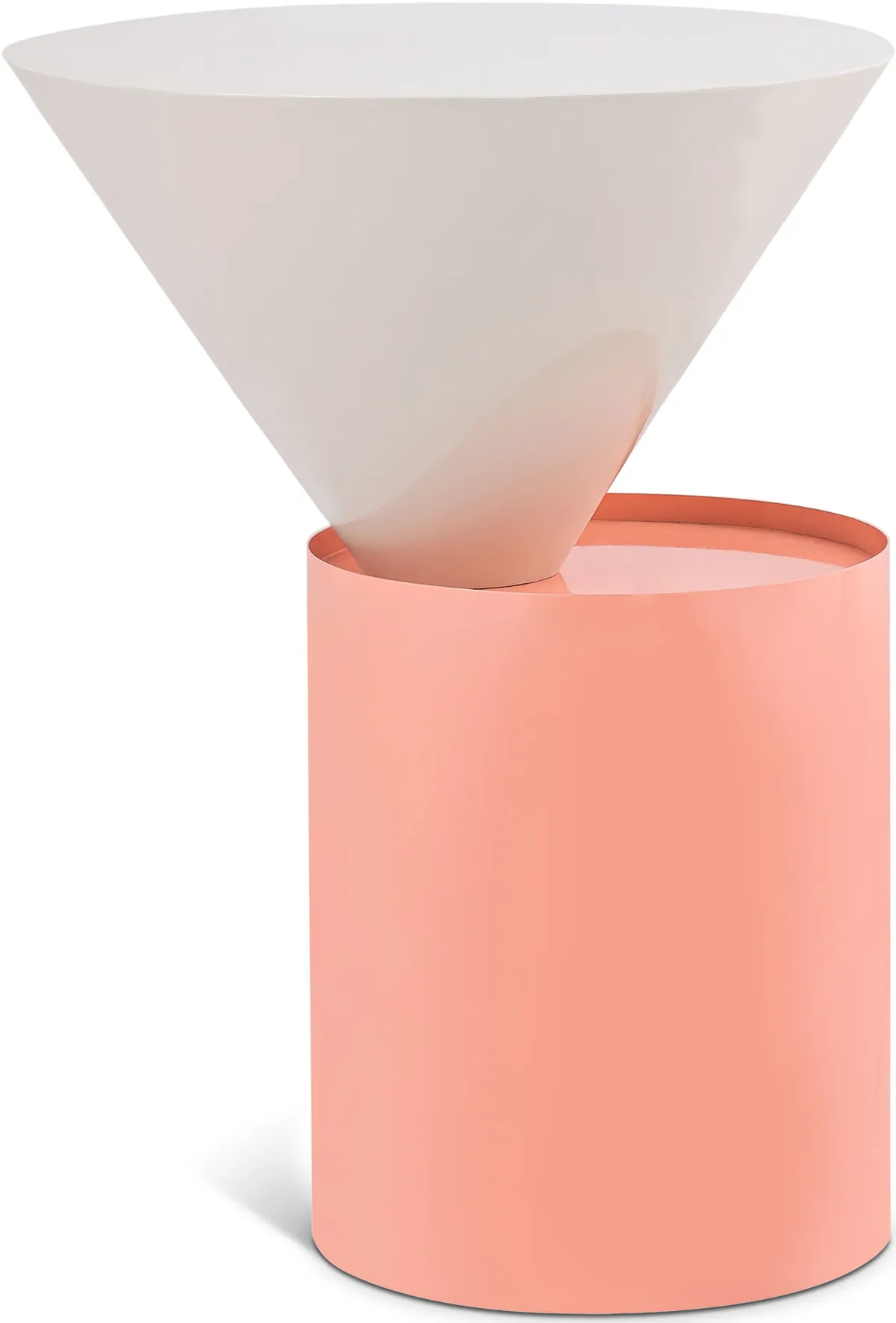 Damon - End Table - Pink -Metal