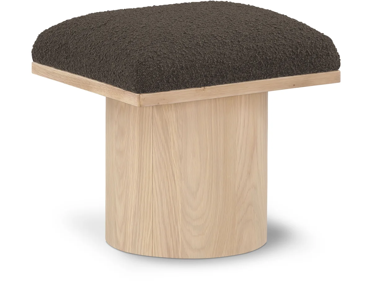 Pavilion - Bench / Stool With Natural Base - Brown