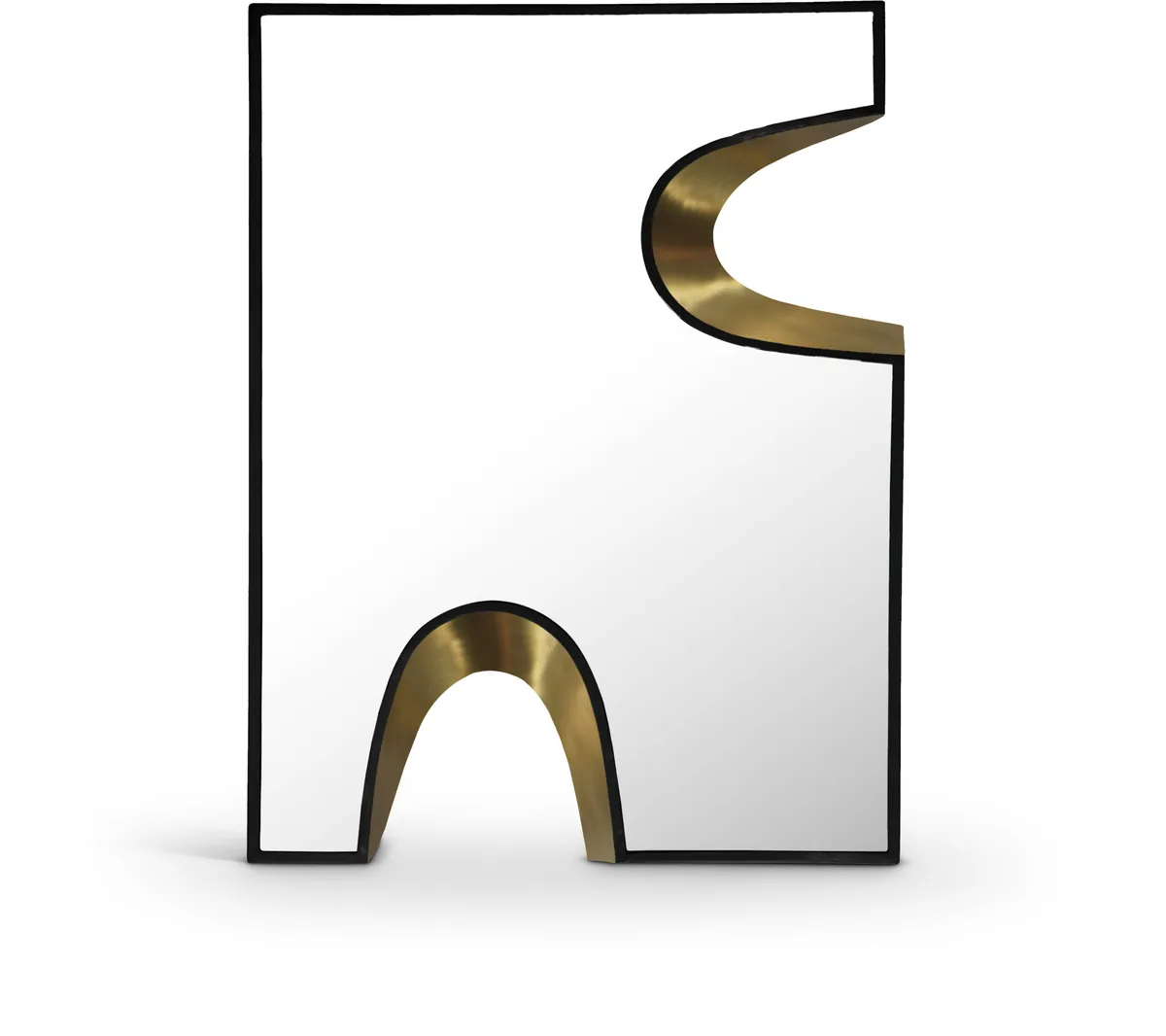 Soleil - 28" Mirror - Black / Gold