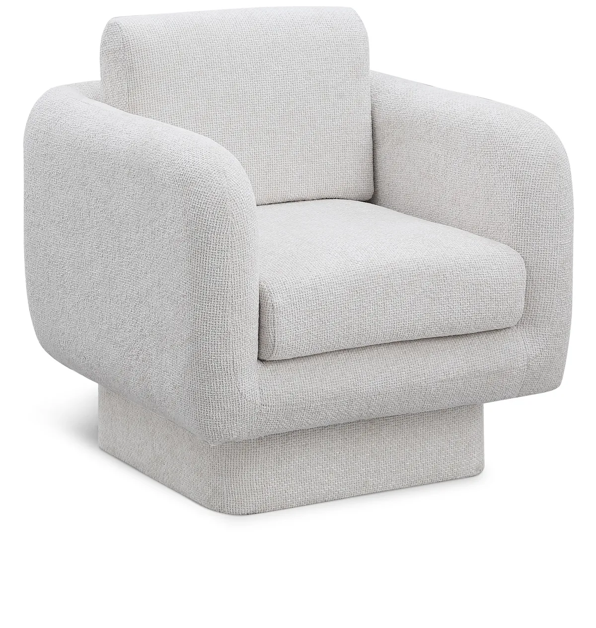 Alessandra - Swivel Accent Chair - Cream