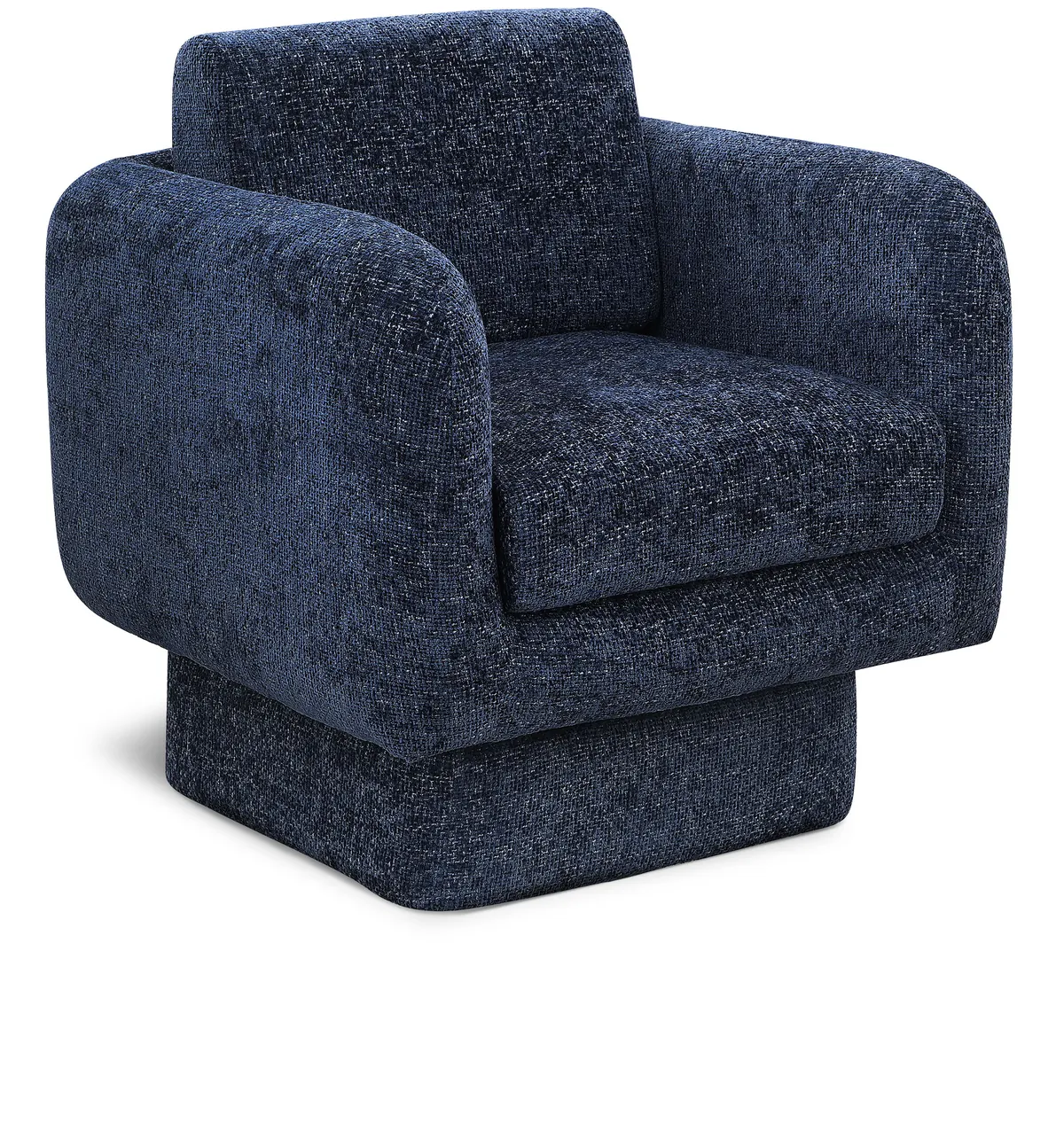 Alessandra - Swivel Accent Chair - Navy