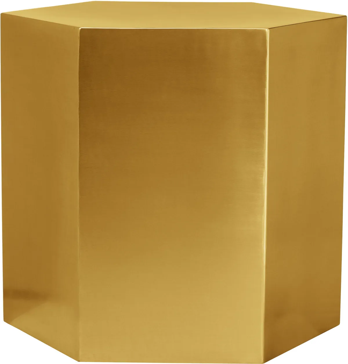 Hexagon - End Table - Gold