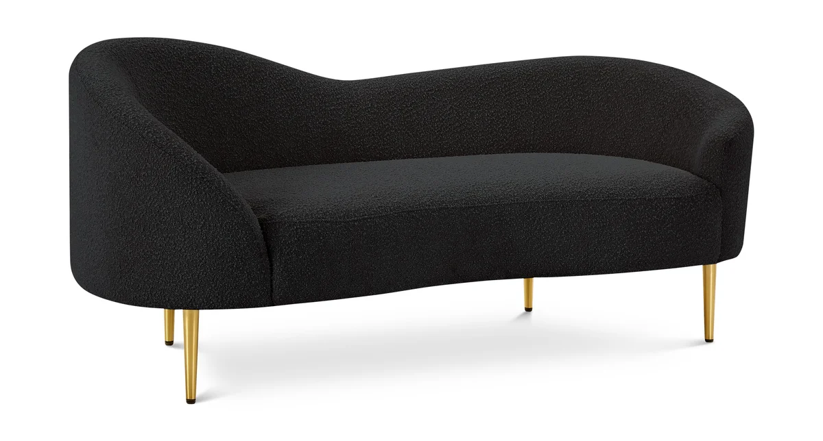 Ritz - Loveseat - Black