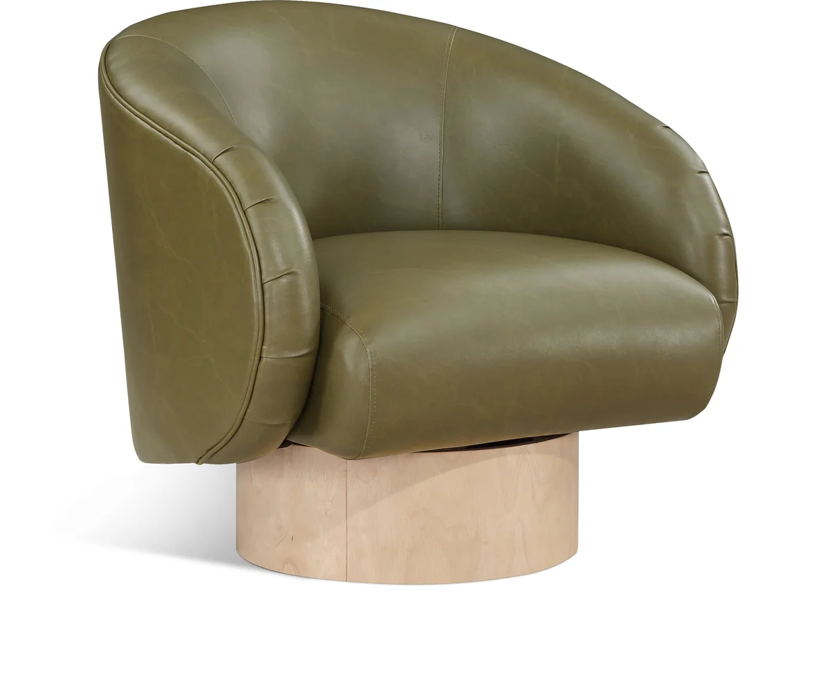 Gibson - Swivel Accent Chair - Olive