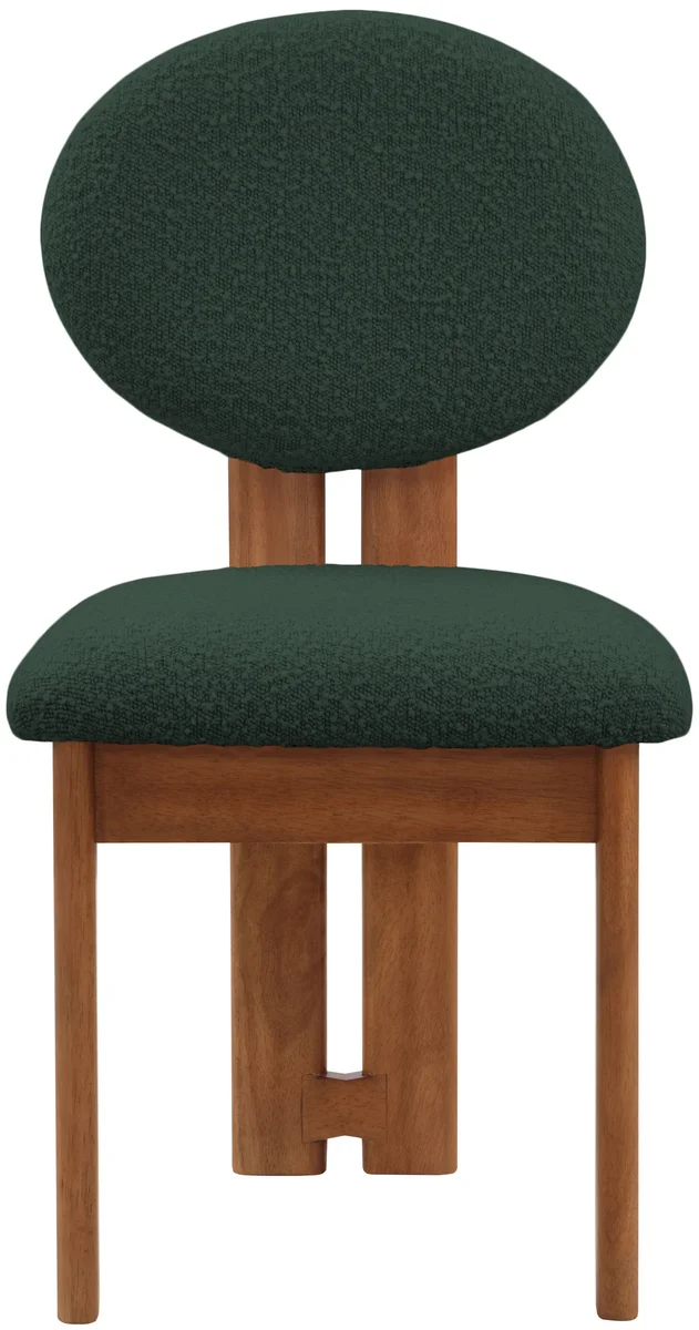 Napa - Dining Chair With Brown Legs (Set of 2) - Green - View 2