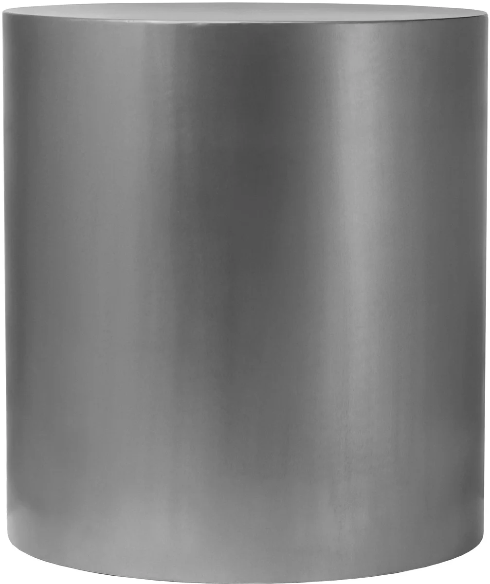 Cylinder - End Table - Pearl Silver