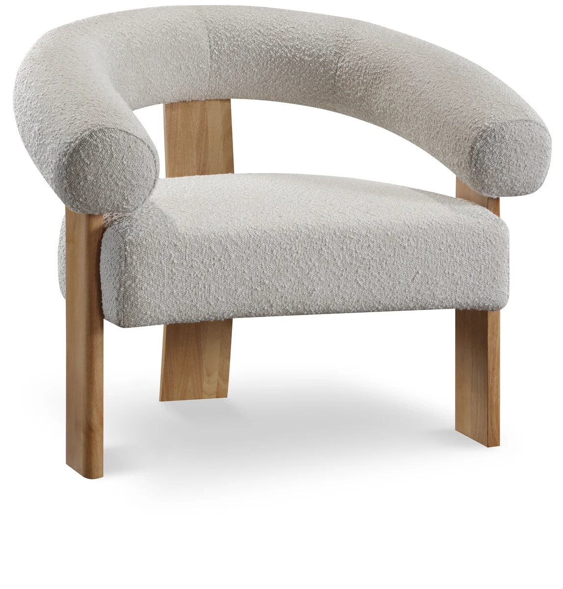 Winston - Fabric Accent Chair - Cream