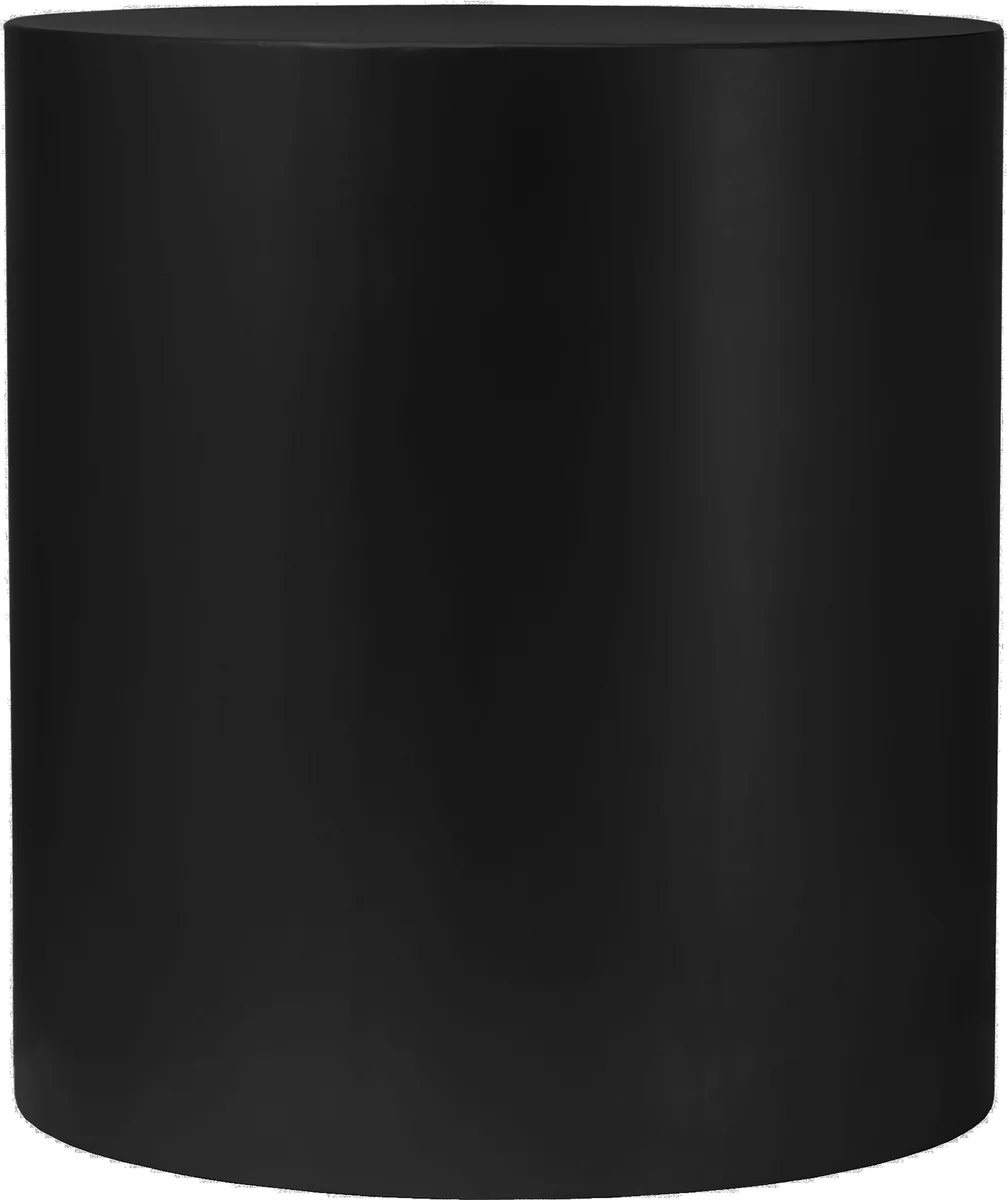 Cylinder - End Table - Matte Black