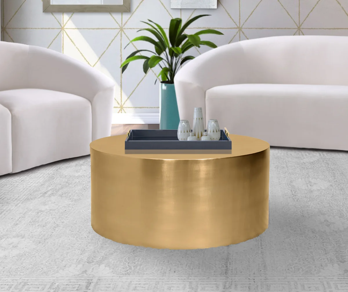 Cylinder - Coffee Table - Gold - View 2