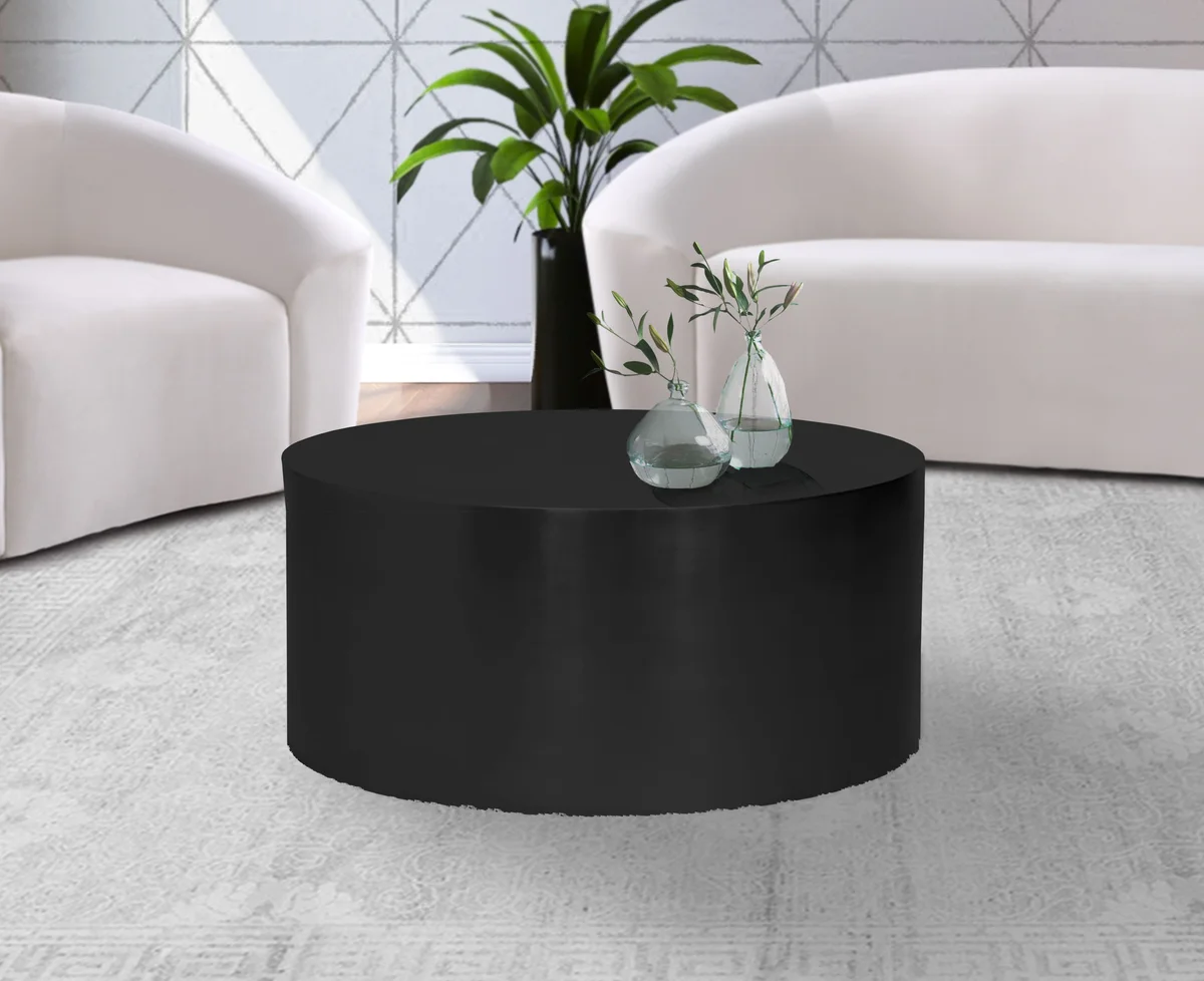 Cylinder - Coffee Table - Matte Black - View 2