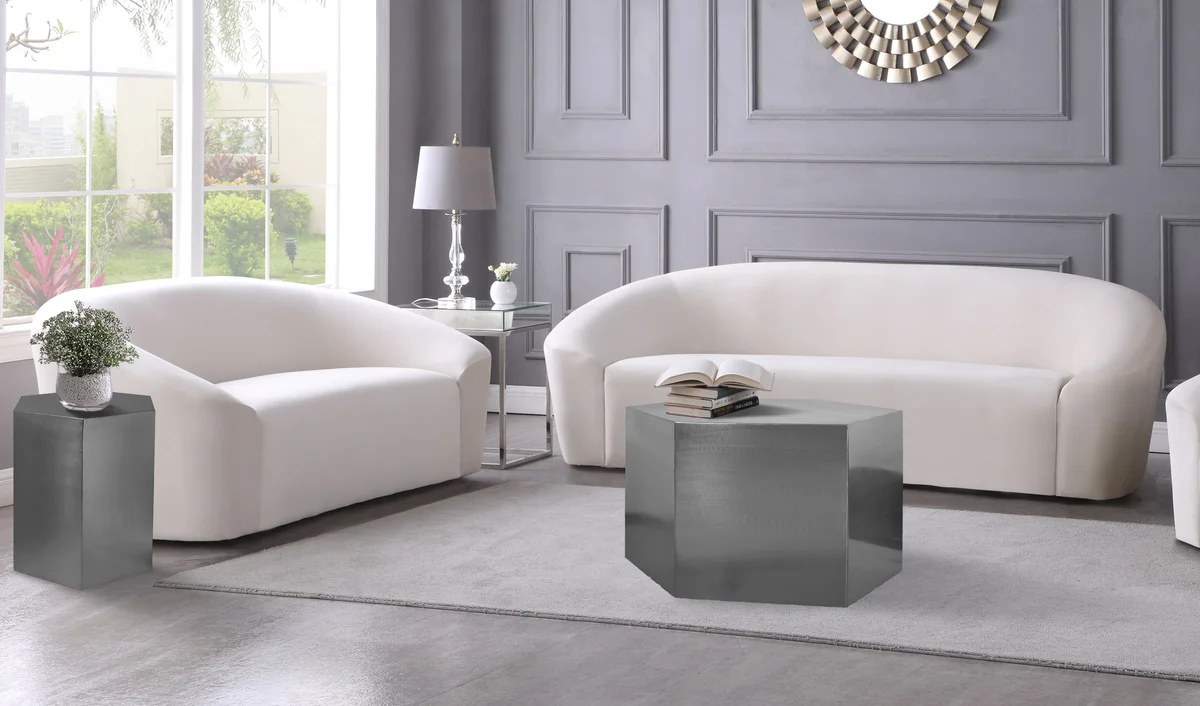 Hexagon - Coffee Table - Pearl Silver - View 2