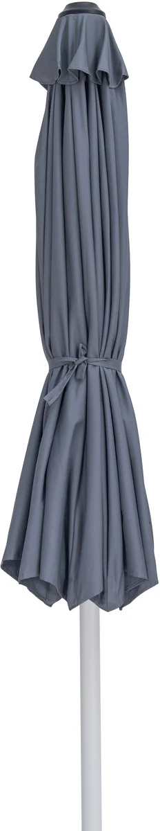 Fiji - Patio Umbrella With White Pole - Gray - View 2