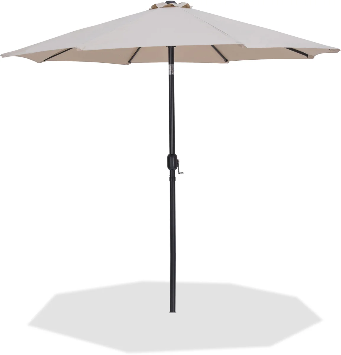 Fiji - Patio Umbrella With Black Pole - Beige