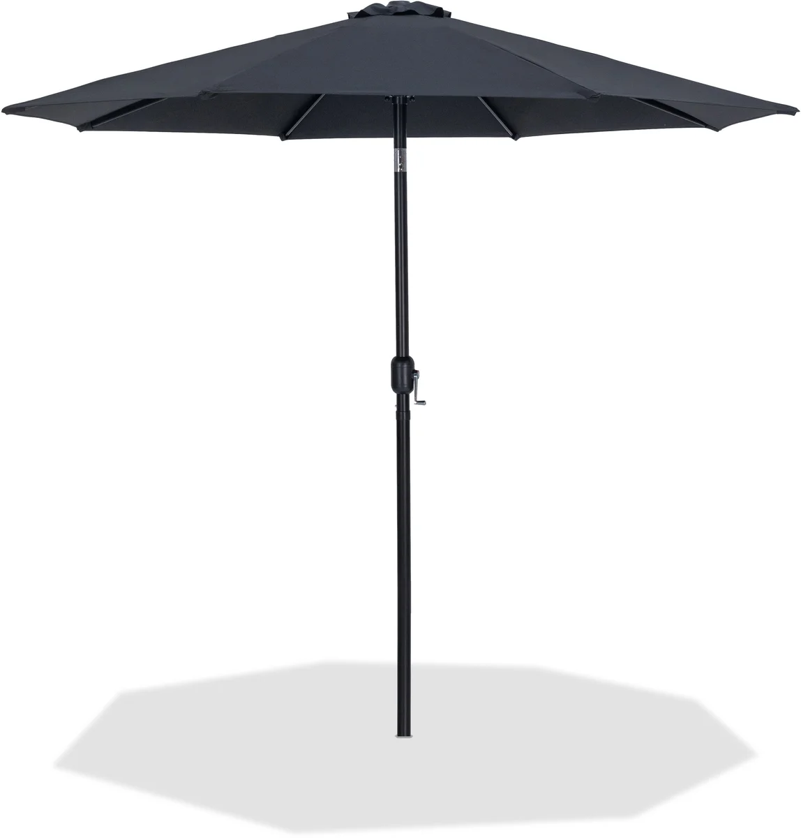 Fiji - Patio Umbrella With Black Pole - Black