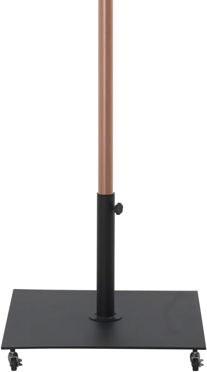 Amalfi - Fabric With Cream Piping Aluminum Patio Umbrella with Base - Black / Matte Black - View 2