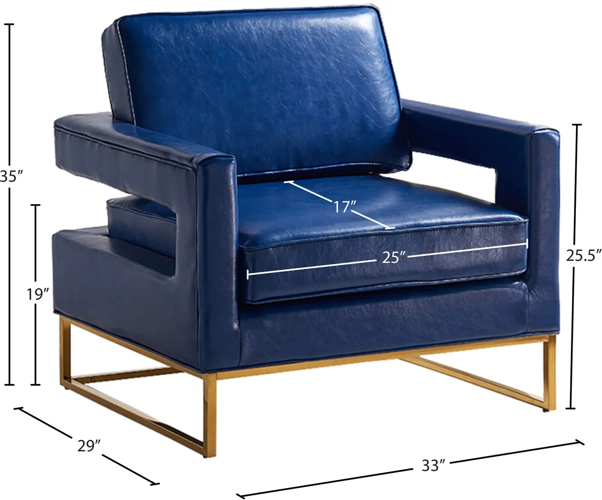 Amelia - Accent Chair - Navy