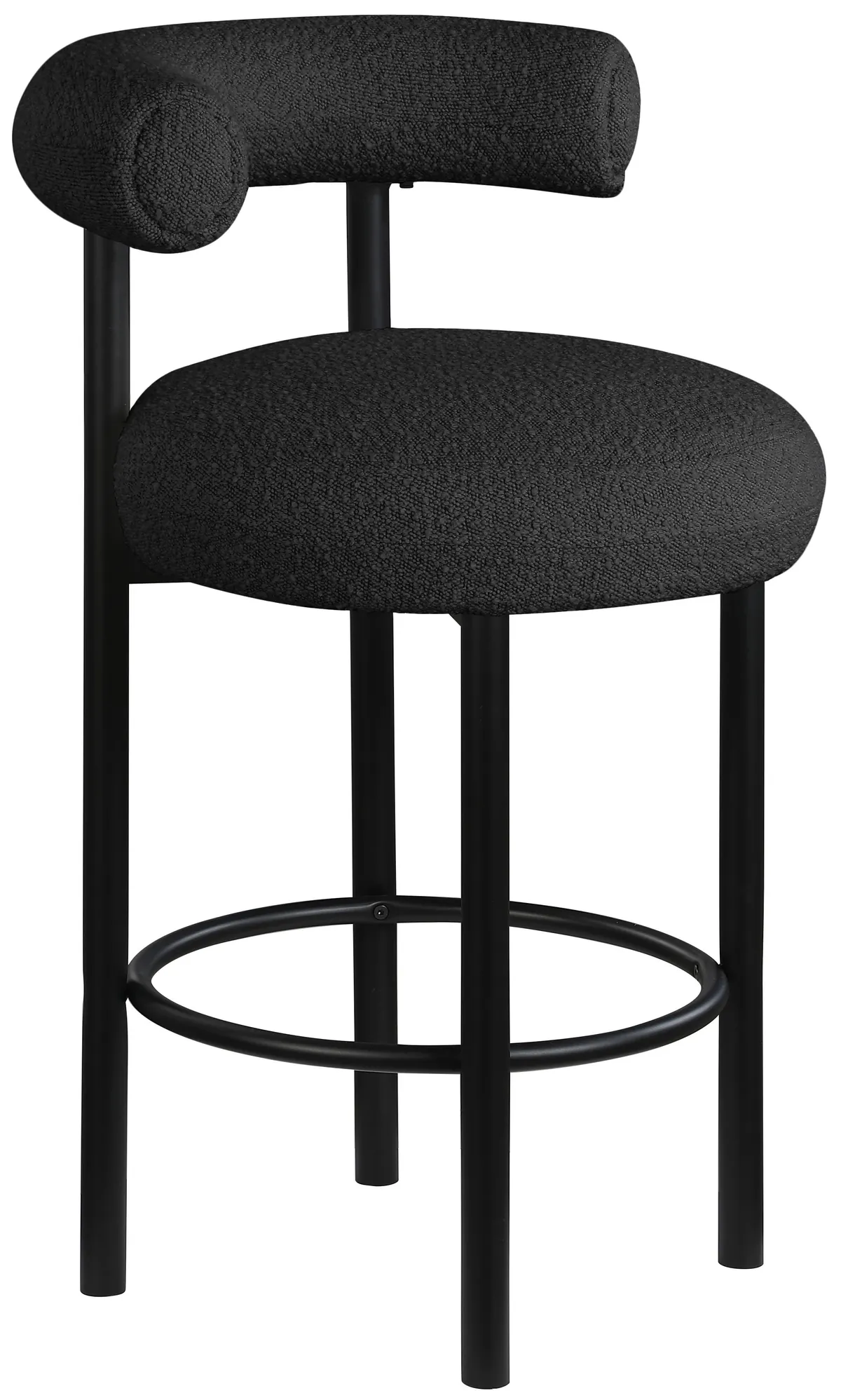 Bordeaux - Stool With Black Legs (Set of 2) - Black